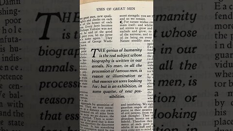 Emerson on the Genius of Humanity