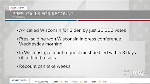 President Trump demands recount