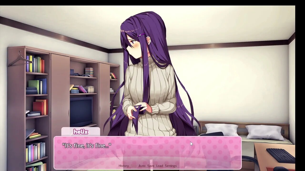 1st sayori now yuri is becoming worse i must be in danger #dokidokiliterature