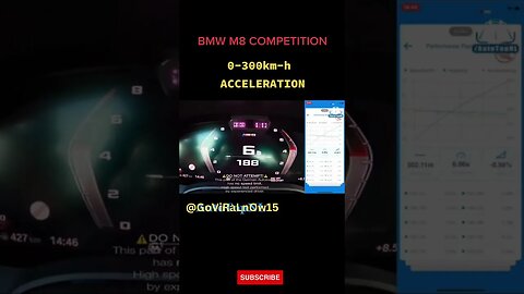 Bmw M8 Competition 0-300km-h