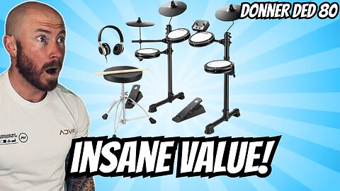 Drummer Reacts To - DONNER DED-80 INSANE VALUE Unboxing