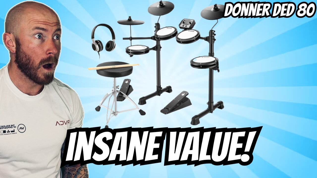 Drummer Reacts To - DONNER DED-80 INSANE VALUE Unboxing