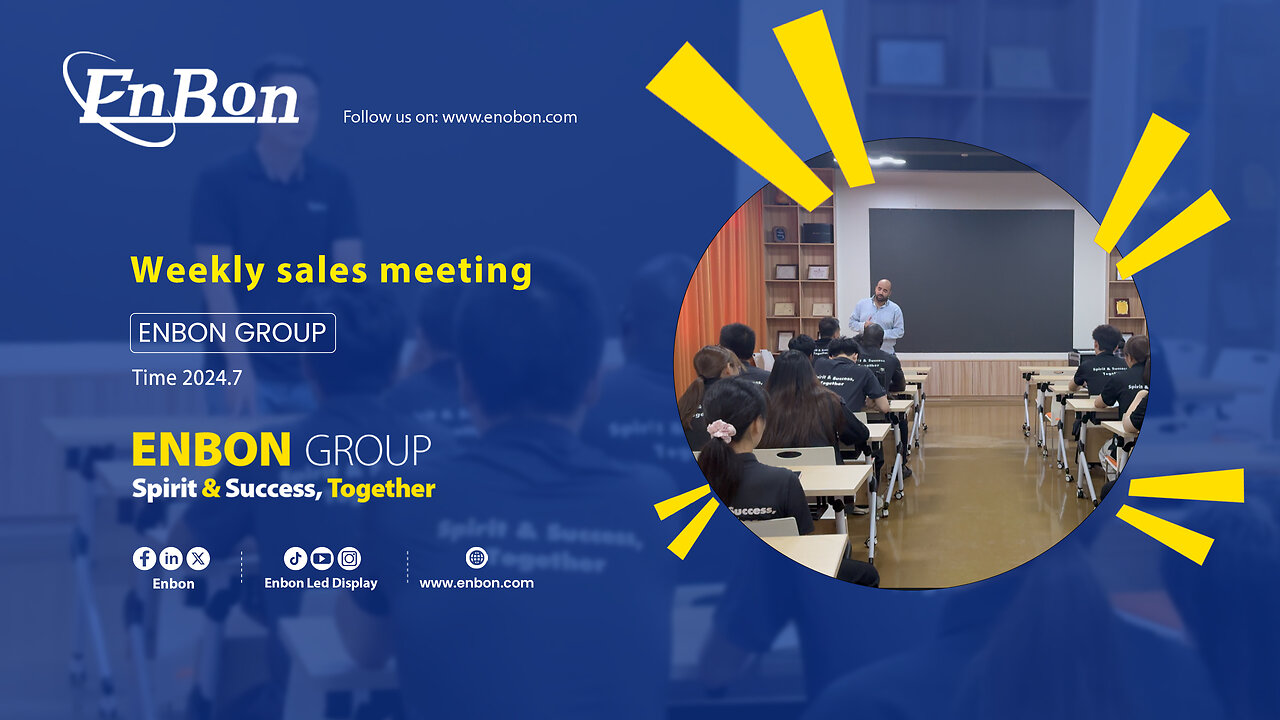 The Monday morning meeting of the sales department ended successfully