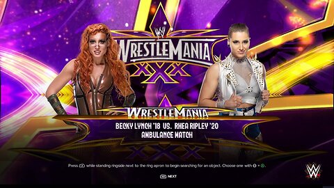 WWE 2k24 AmbulanceMatch Becky Lynch vs Rhea Ripley