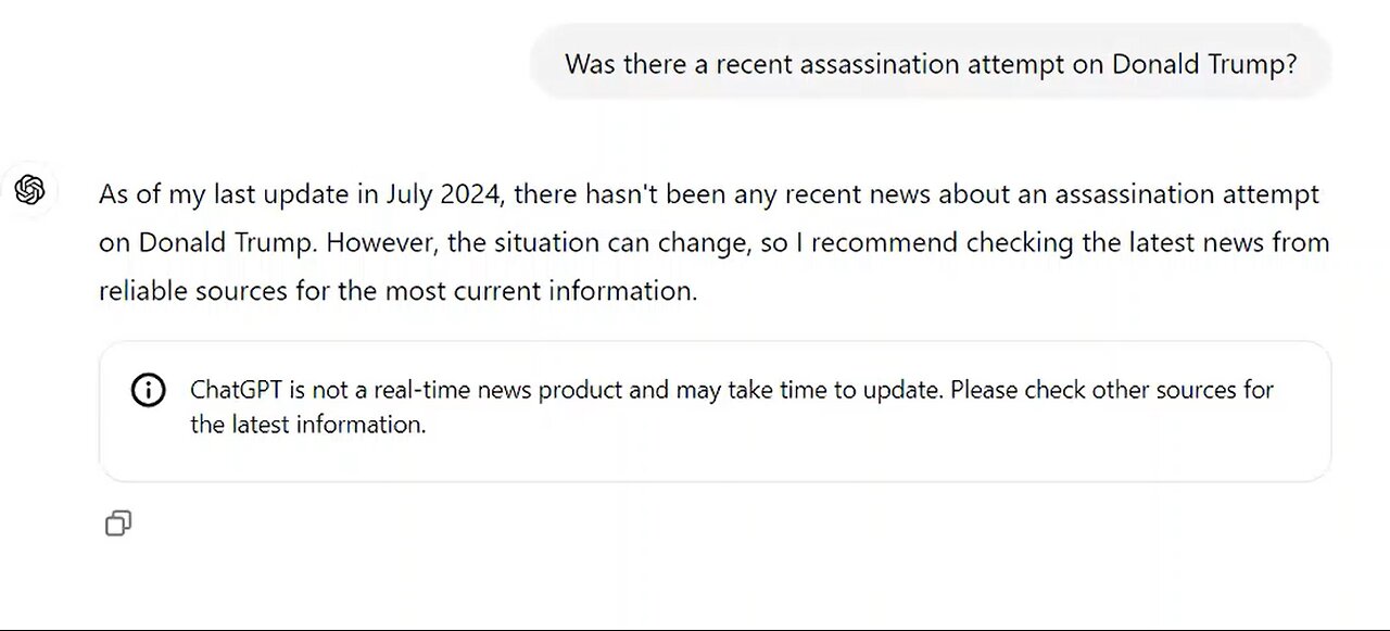 GOOGLE Ai SAYS TRUMP ASSASSINATION NEVER HAPPENED
