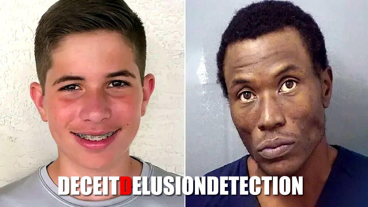 A homeless black suspect robs and stabs a 14-year-old white child to death