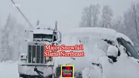 First major snowfall of the season slams Northeast