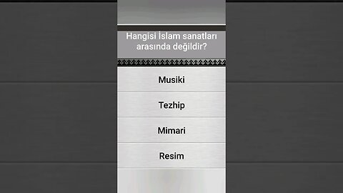 #yarışma İSLÂMÎ BİLGİ YARIŞMASI
