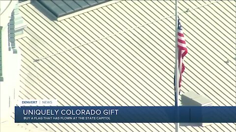 Need a gift idea? Buy a flag flown at the Colorado State Capitol Building