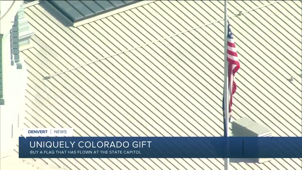 Need a gift idea? Buy a flag flown at the Colorado State Capitol Building