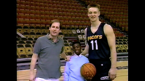 July 1992 - NBA Star Detlef Schrempf & WISH-TV's Ken Owen for Big Brothers