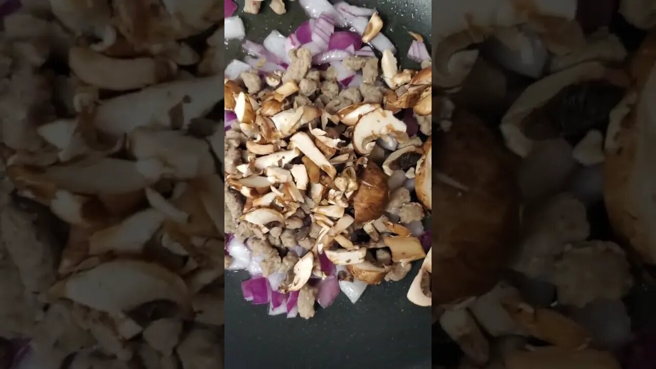 Egg and veggies scramble for breakfast