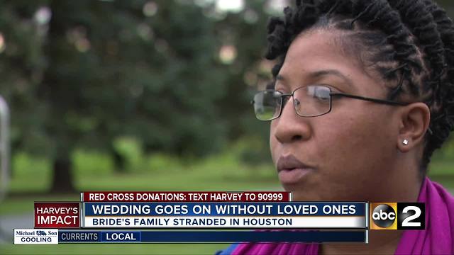 Bride's family stranded in TX says wedding will go on