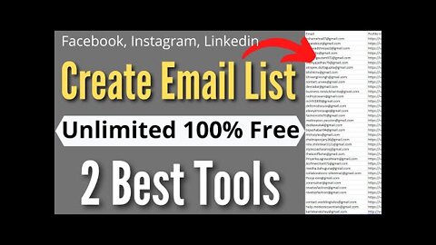 Earn Money online free--How To Create Email list For Free--Link in Description