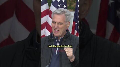 "It should be EQUAL justice!" McCarthy BLASTS New York District Attorney who's going after Trump