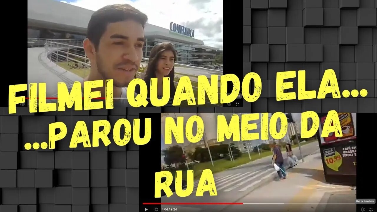 Parou no meio da rua 😱