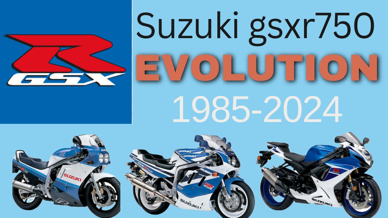 Suzuki gsxr750 throughout the years