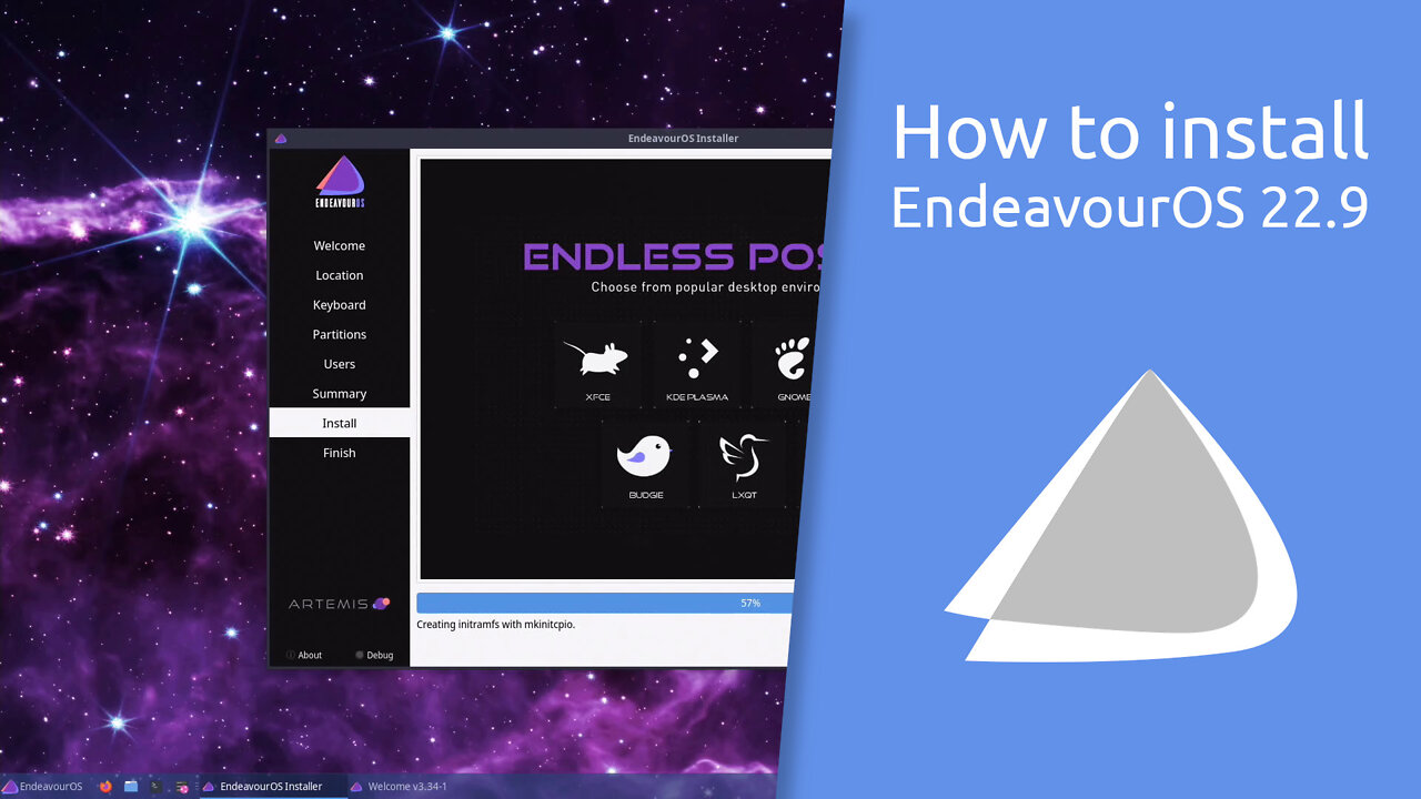 How to install EndeavourOS 22.9