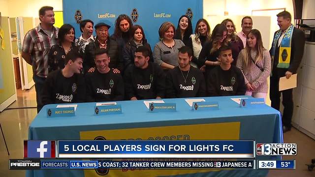 5 locals have signed to play for Las Vegas Lights