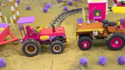 Top diy tractor making mini train transporting gasoline for petrol pump 18| diy mini sand sieve