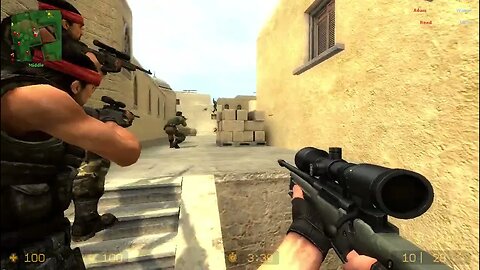 Counter Strike Source Dust 2 Bots #54 Only Sniper Rifles