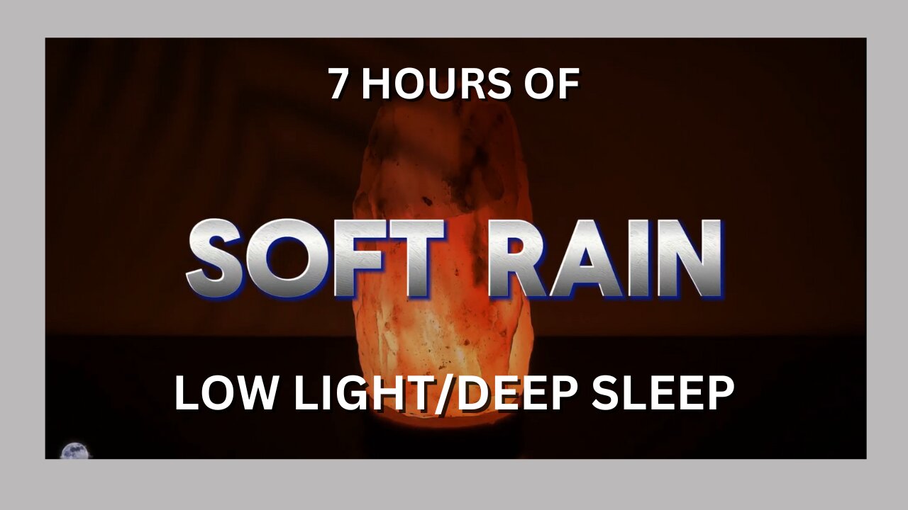 Soft Rain / Low Light Sleep Light with Gentle Rain Ambiance