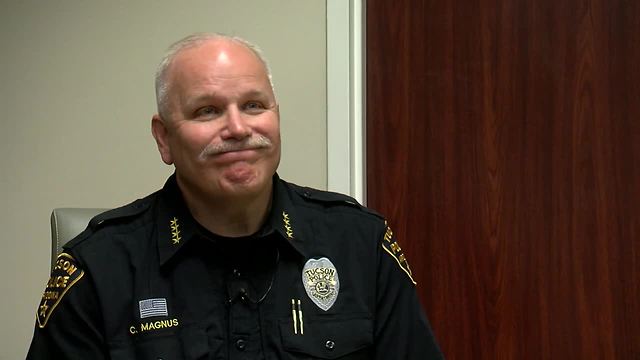 RAW VIDEO: Interview with Chief Magnus about response to gun shop robbery