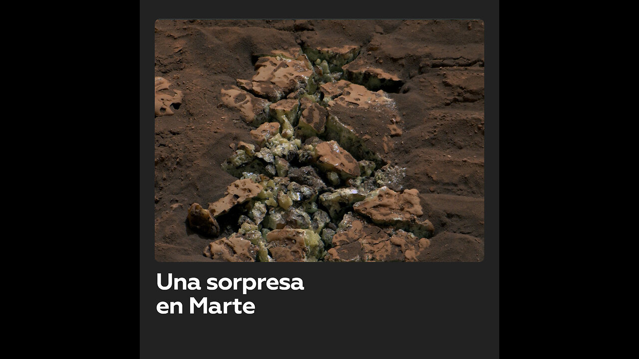 El Curiosity rompe una roca en Marte y halla una sorpresa