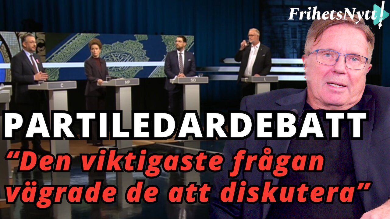 Partiledardebatten var katastrof - "Därför undvek man den absolut viktigaste frågan"