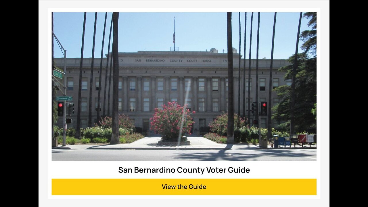 Texts only for San Bernardino County voters