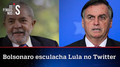 Bolsonaro dá invertida em Lula e diz que não há dúvidas de que petista tem o crime como aliado