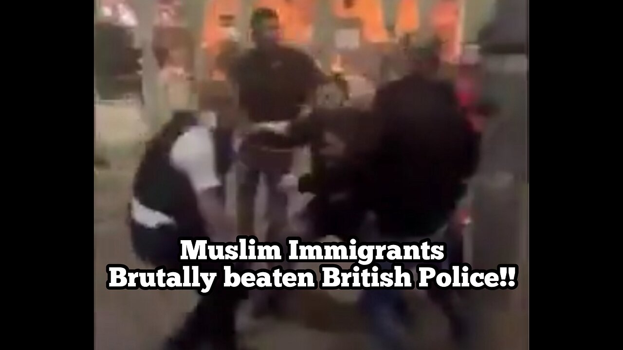 UK Riots | British police brutally beaten by Muslim immigrants in London.