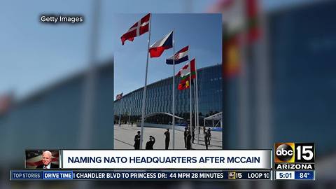 Lawmakers working to name NATO building after Senator McCain