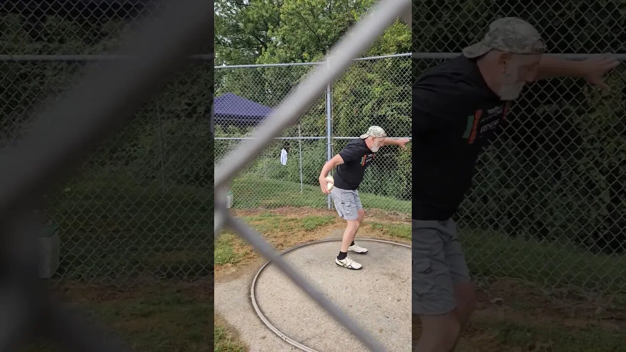 Discus Throw at Illinois Senior Olympics 1st throw