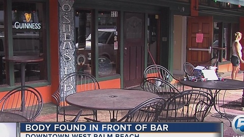 Body found in front of bar