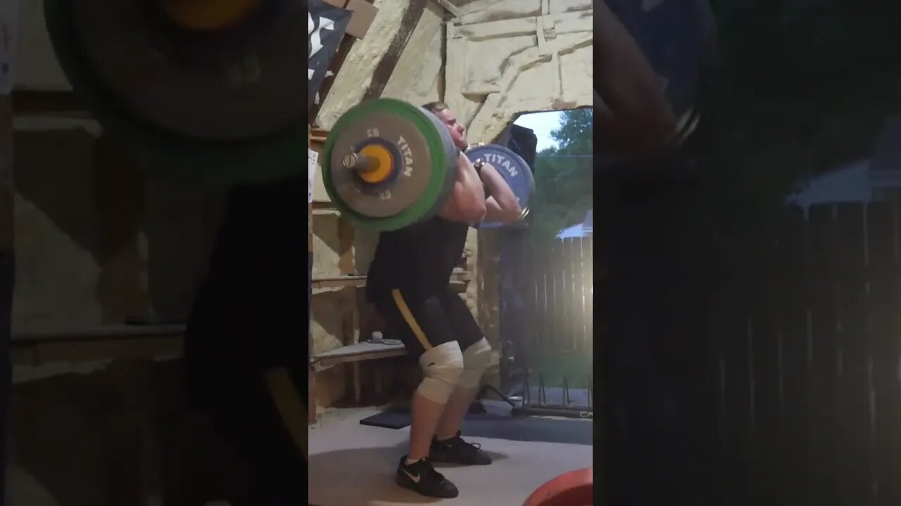 140 kg / 308 lb - Clean + Front Squat + Jerk (1+2+1) - Weightlifting Training