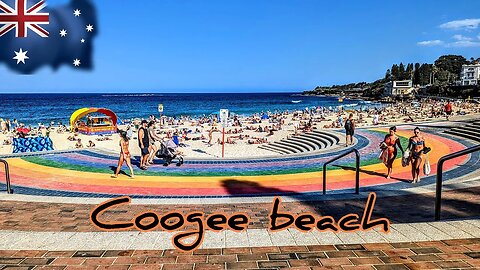 4K Famous Coogee beach Sydney Australia 2023 packed!! beautiful beach