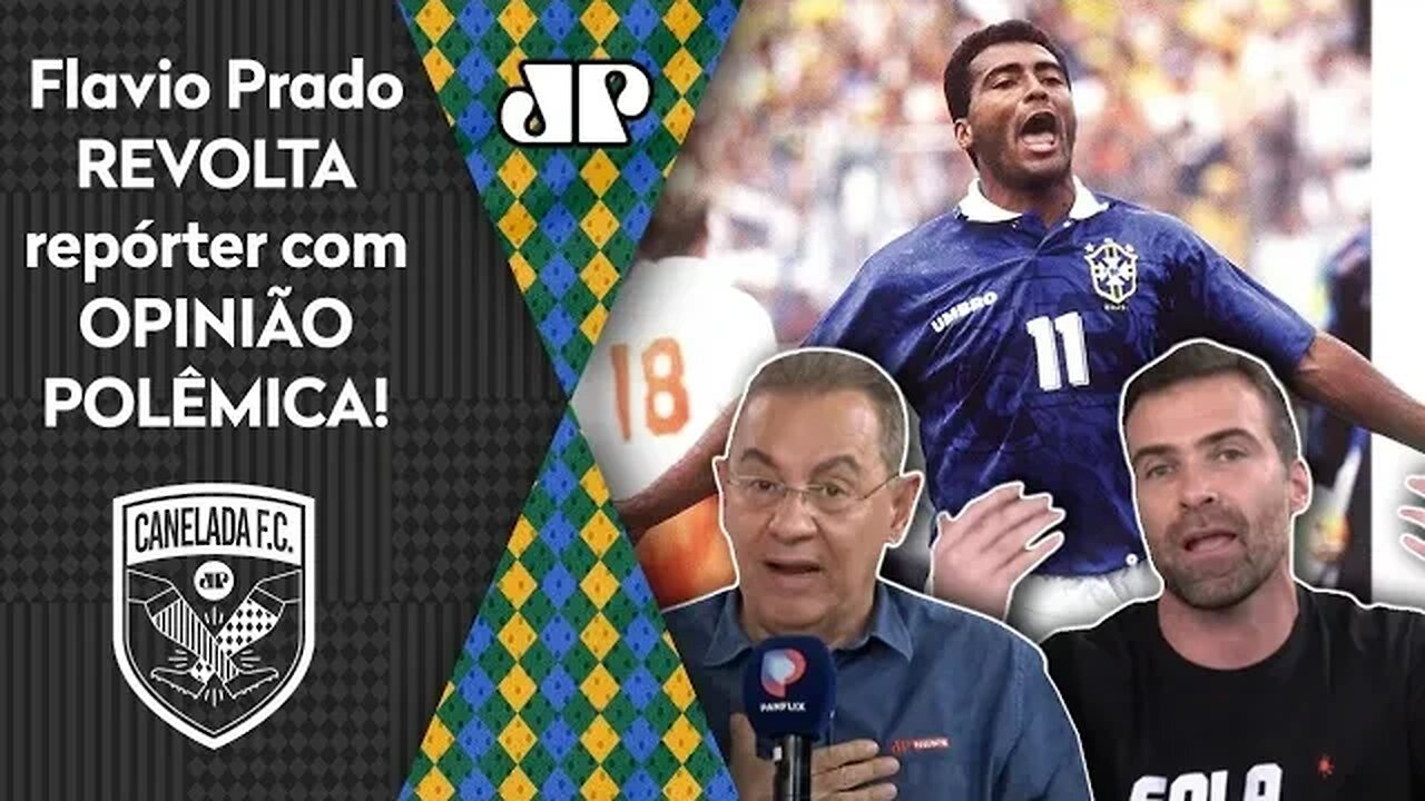 "QUÊ?! Você TÁ ME FALANDO que o Romário..." Flavio Prado POLEMIZA e REVOLTA Pilhado!