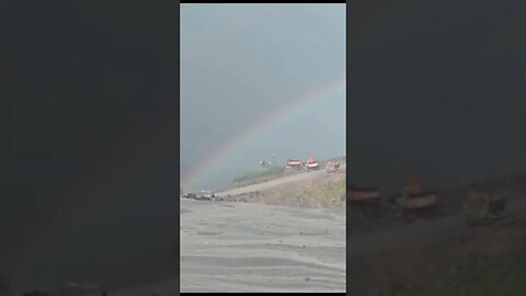 pelangi tepi pantai || rainbow #shorts #pantai #rainbow