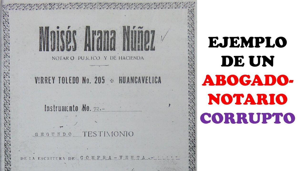 NOTARIOS CORRUPTOS EN HUANCAVELICA PERÚ