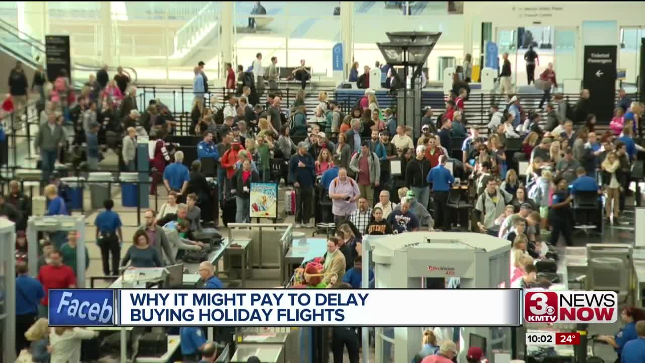 Why it might pay to delay buying holiday flights