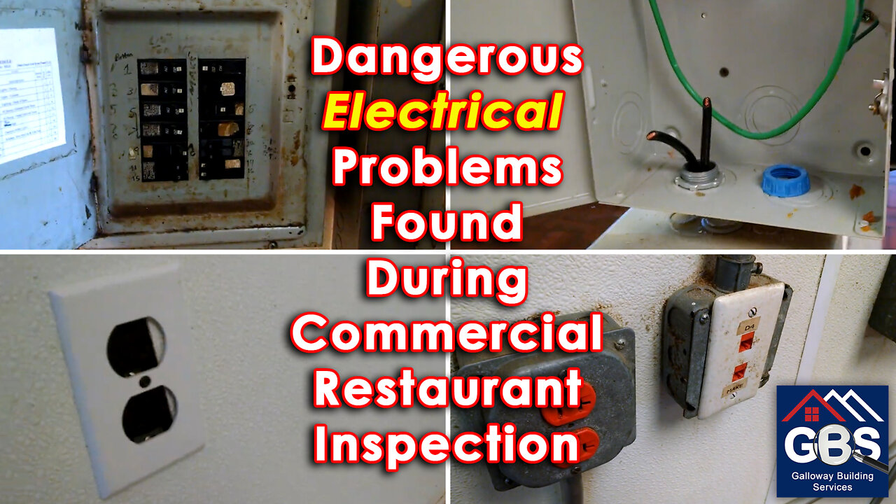 Dangerous Electrical Problems Found During Commercial Restaurant Inspection - GREASE EVERYWHERE!