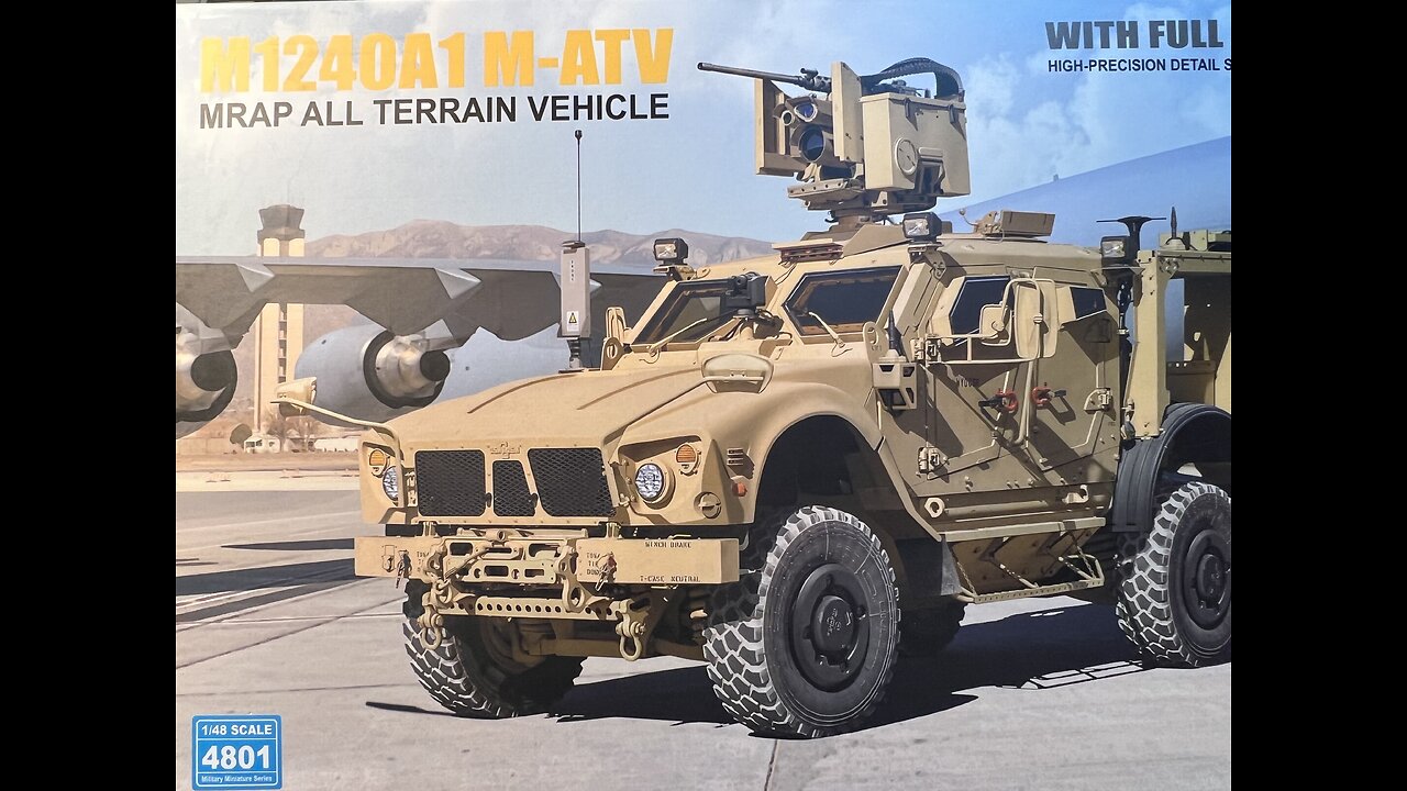 M1240 A1 MRAP. Ryefield models 1/48 scale plastic model kit: sub- assemblies