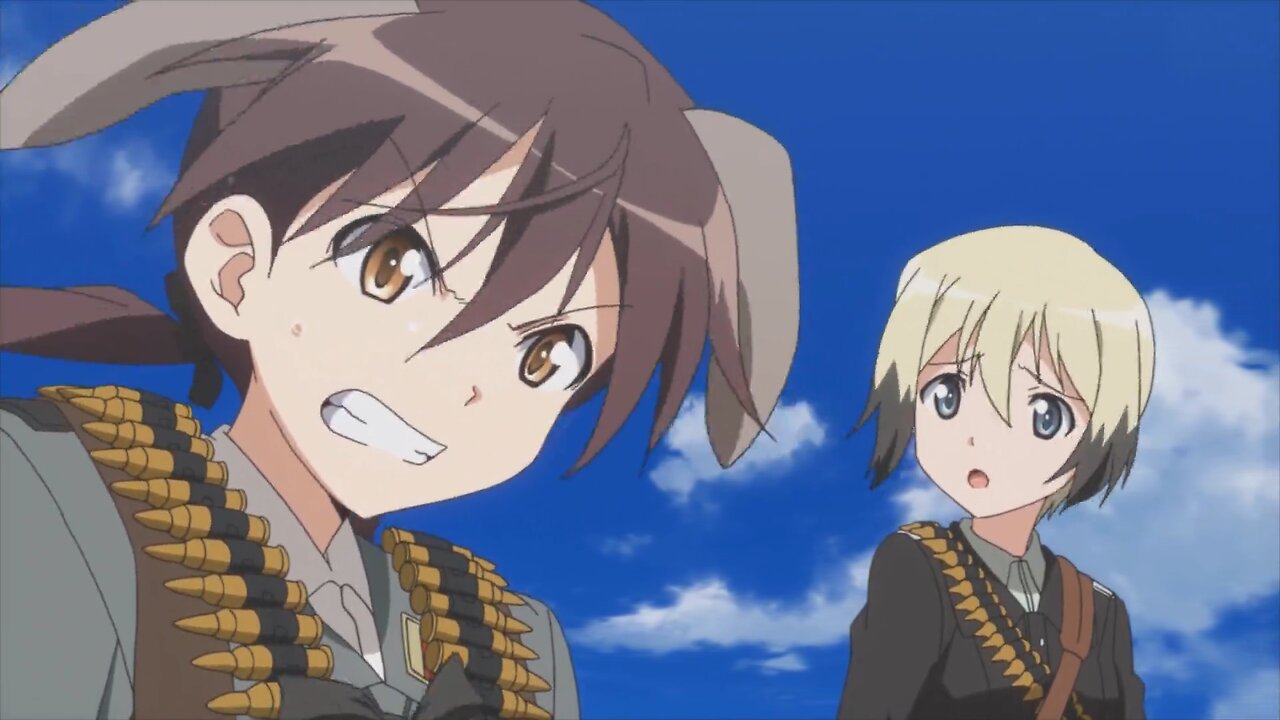 Strike Witches the Movie - Trude and Erica vs Neuroi