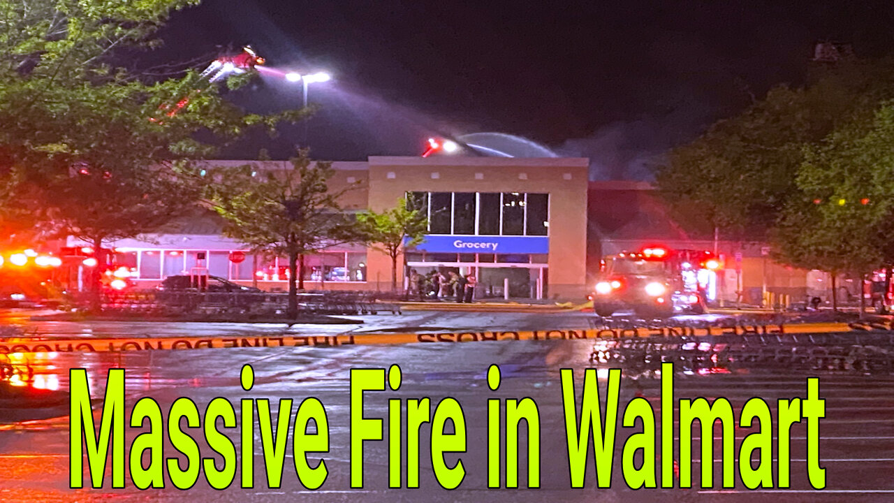 Breaking: Massive Fire at Peachtree City Walmart in Georgia 🔥