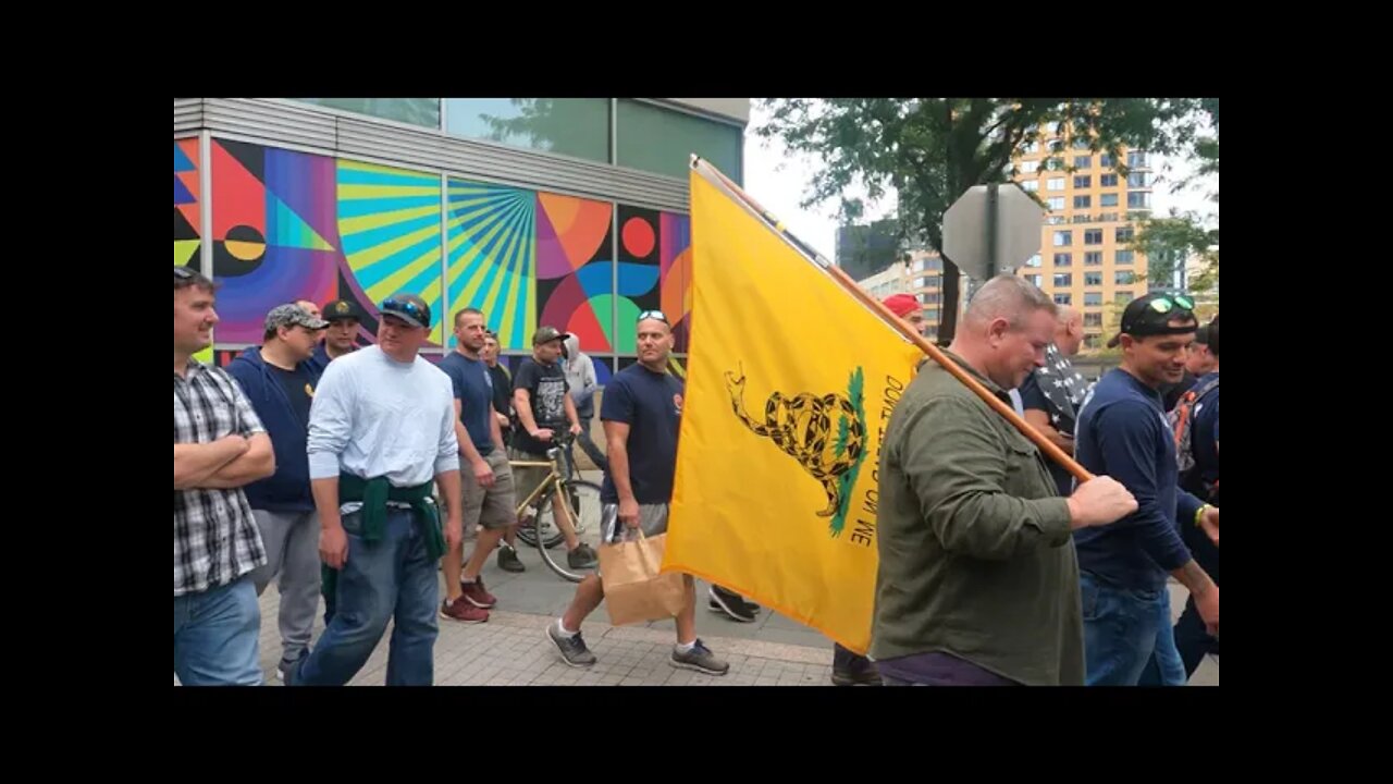 Full Video of Anti-Mandate Protest, Across Brooklyn Bridge, City Hall 4K