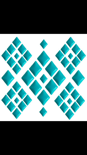 Pretty blue diamond-shape Natural turquoise for Jewelry Making DIY Bracelet 20231025-05-08