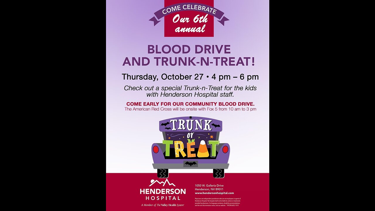 Trunk or treat October 27th