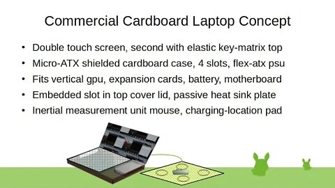 Commercial Cardboard Laptop Concept