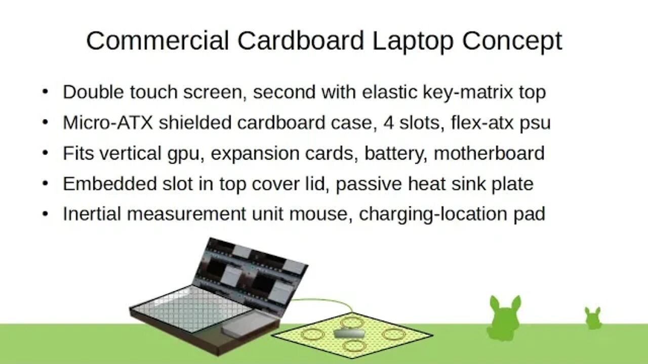 Commercial Cardboard Laptop Concept